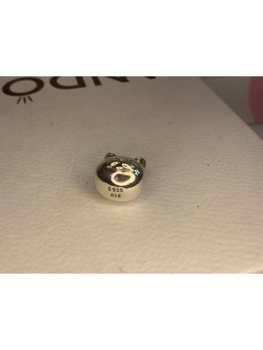 Pandora Cat Head Charm Retired View 3